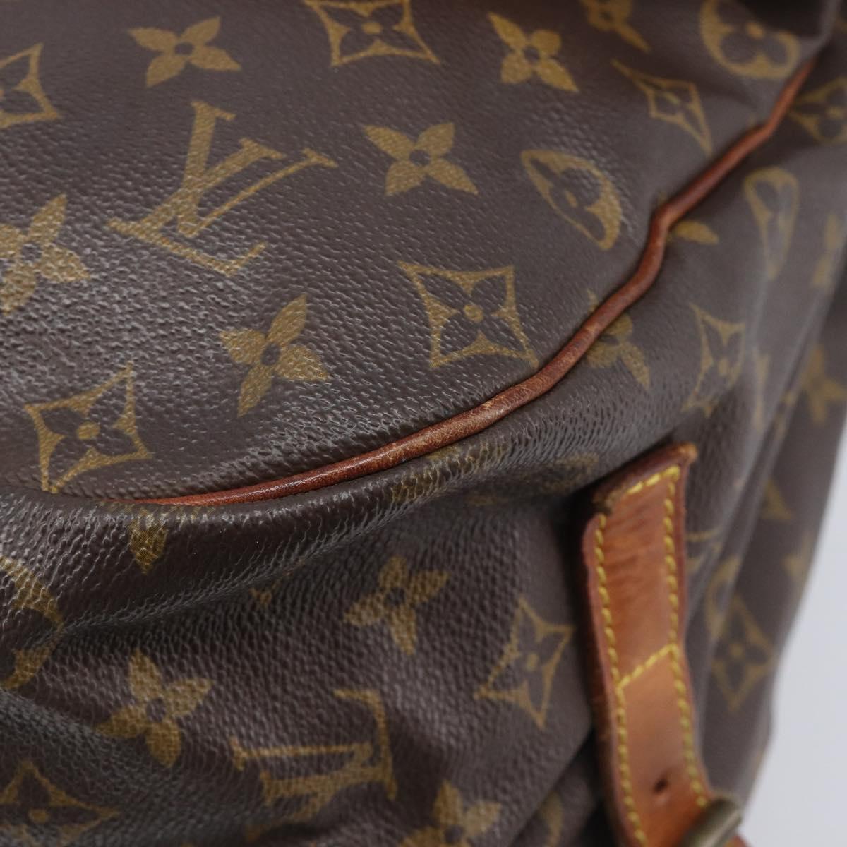 LOUIS VUITTON Monogram Saumur 35 Shoulder Bag M42254 LV Auth ep16543