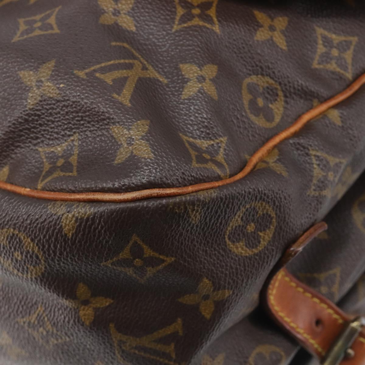 LOUIS VUITTON Monogram Saumur 35 Shoulder Bag M42254 LV Auth ep16543