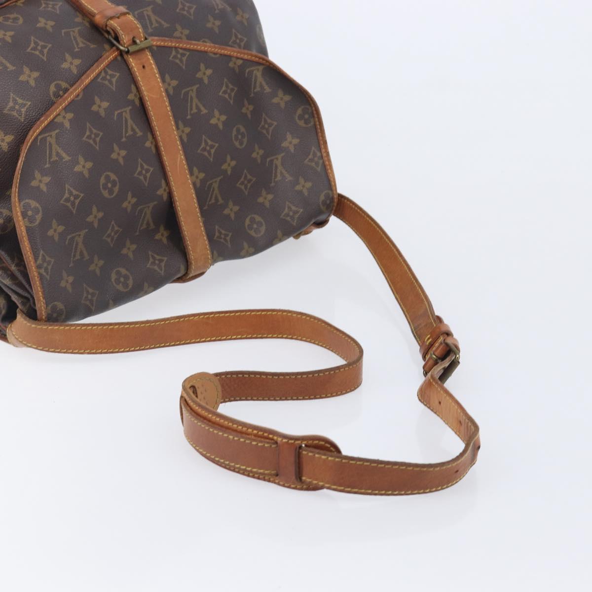 LOUIS VUITTON Monogram Saumur 35 Shoulder Bag M42254 LV Auth ep16543