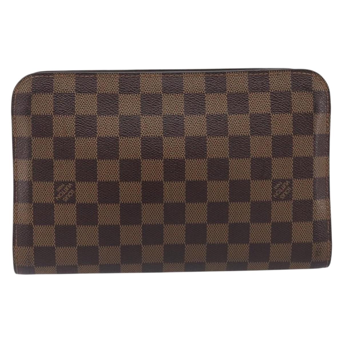 LOUIS VUITTON Damier Ebene Saint Louis Clutch Bag N51993 LV Auth ep16546