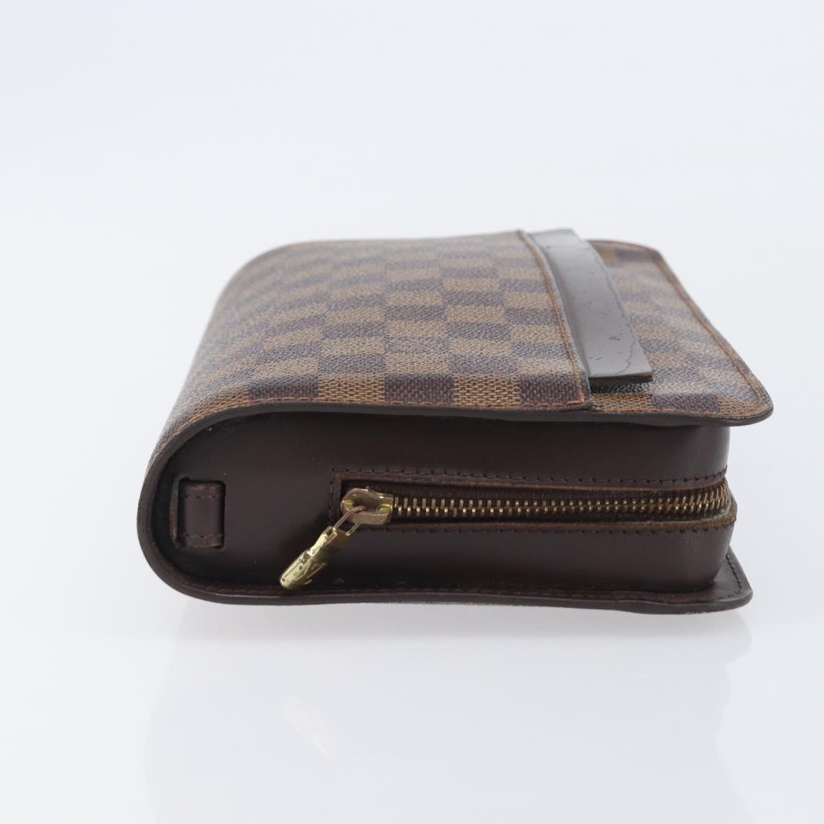 LOUIS VUITTON Damier Ebene Saint Louis Clutch Bag N51993 LV Auth ep16546