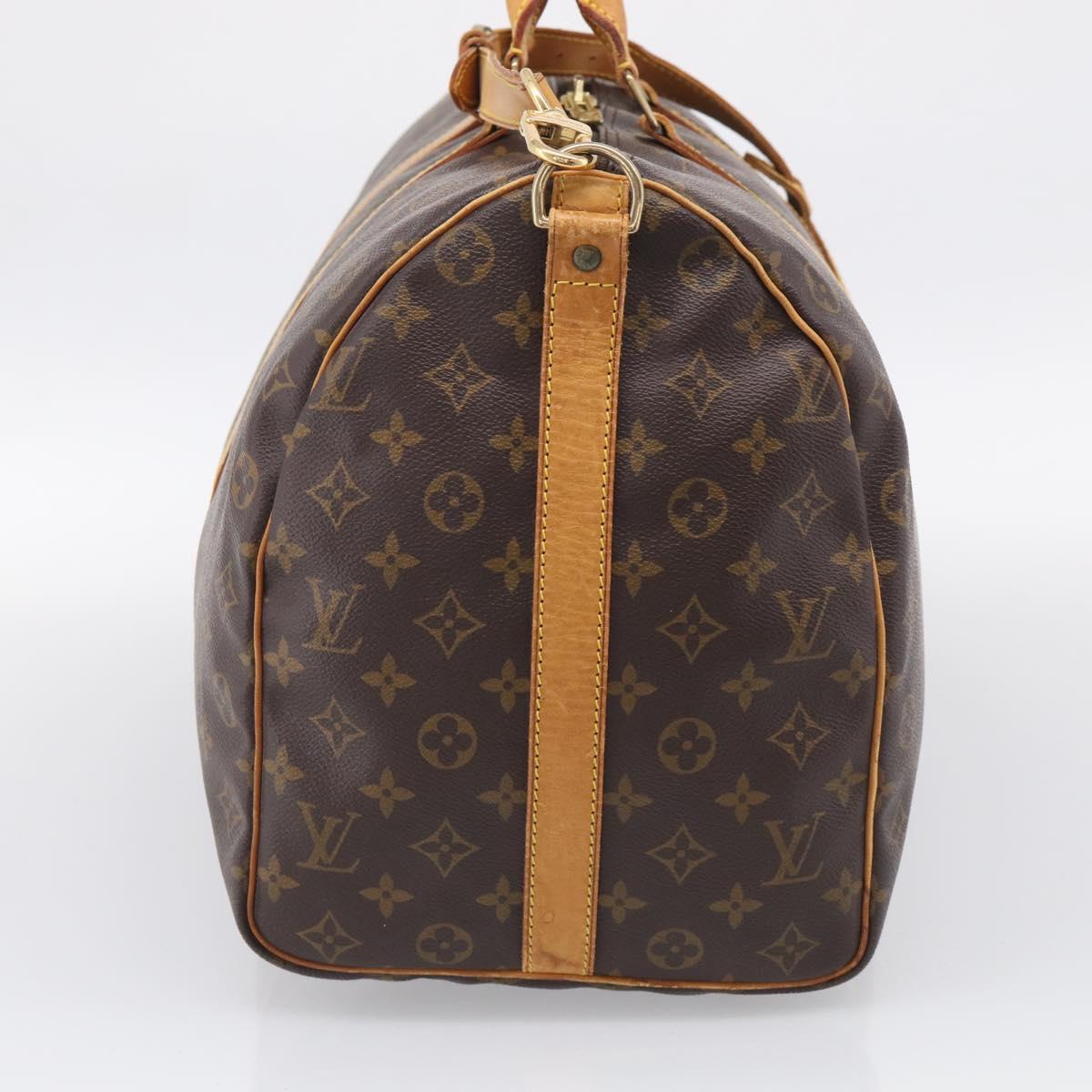 LOUIS VUITTON Monogram Keepall Bandouliere 50 Boston Bag M41416 LV Auth ep16549A