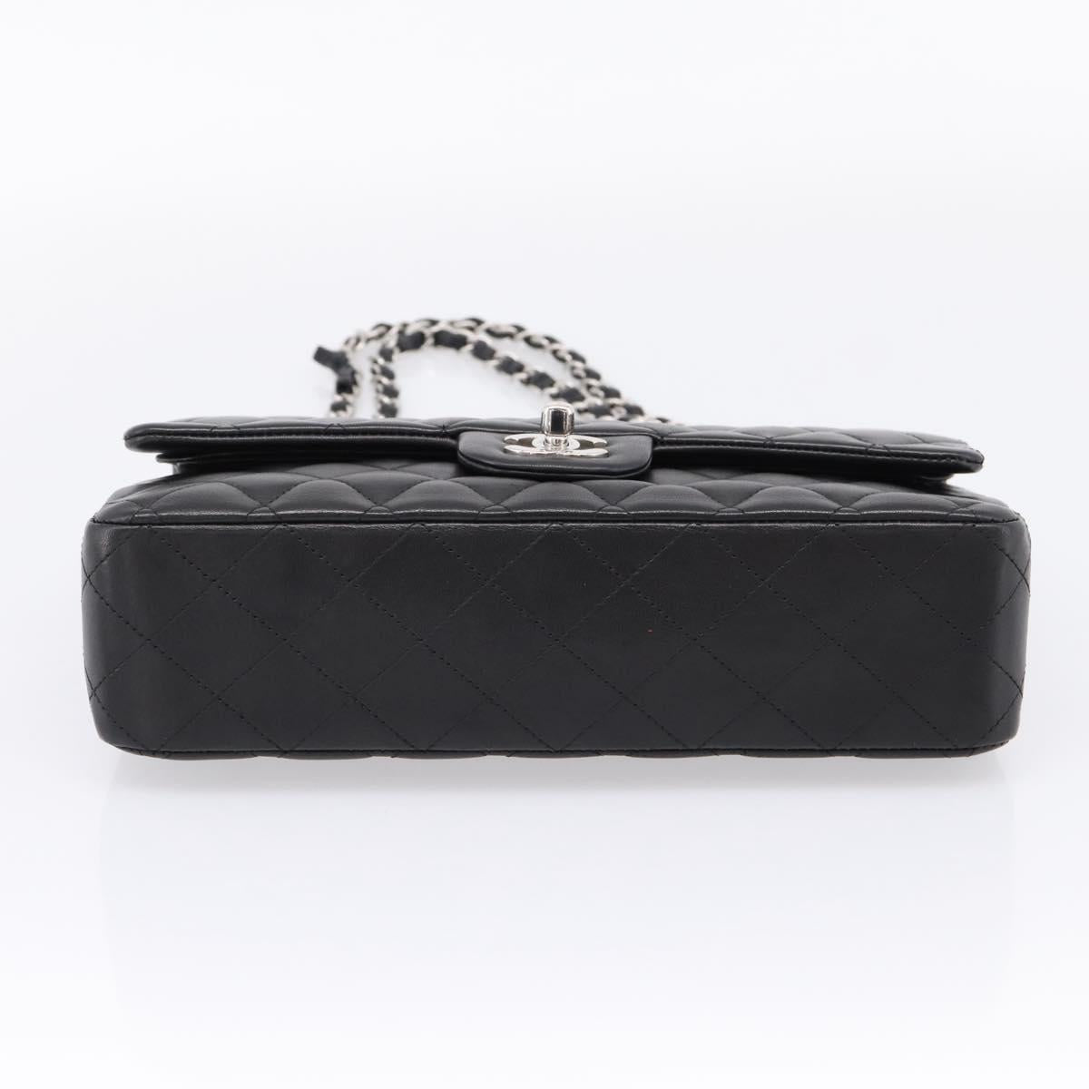 CHANEL Double Flap Chain Matelasse 25 Shoulder Bag Lamb Skin CC Auth ep16552SAM