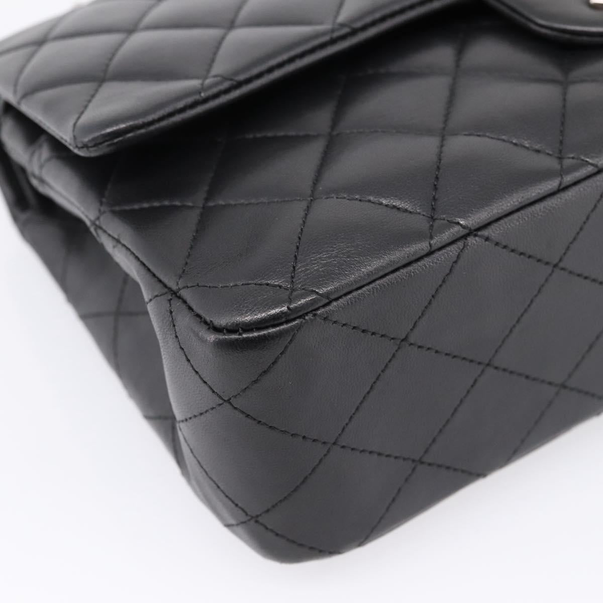 CHANEL Double Flap Chain Matelasse 25 Shoulder Bag Lamb Skin CC Auth ep16552SAM