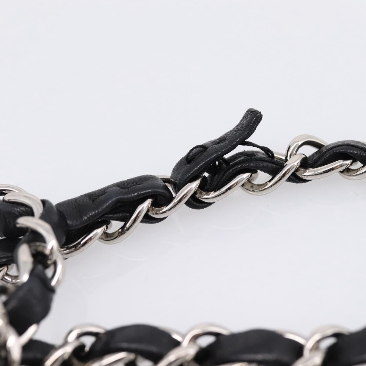 CHANEL Double Flap Chain Matelasse 25 Shoulder Bag Lamb Skin CC Auth ep16552SAM