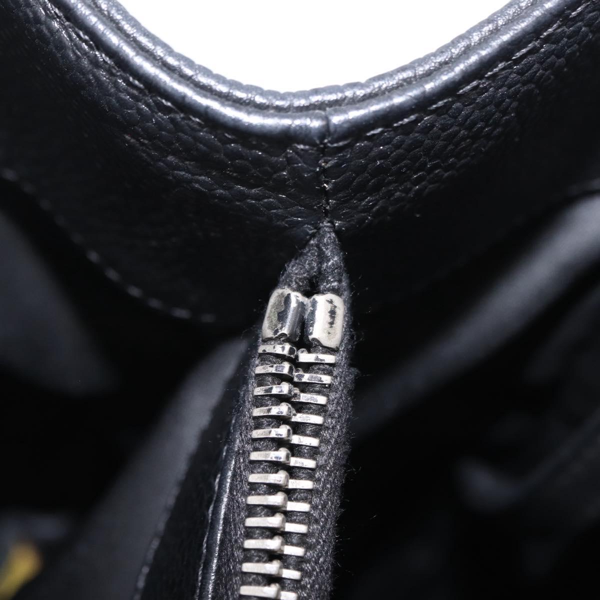 CHANEL GST Matelasse Chain Tote Bag Caviar Skin Black Silver CC Auth ep16555SAM