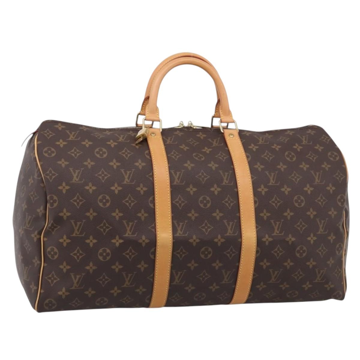 LOUIS VUITTON Monogram Keepall 50 Boston Bag M41426 LV Auth ep16558V