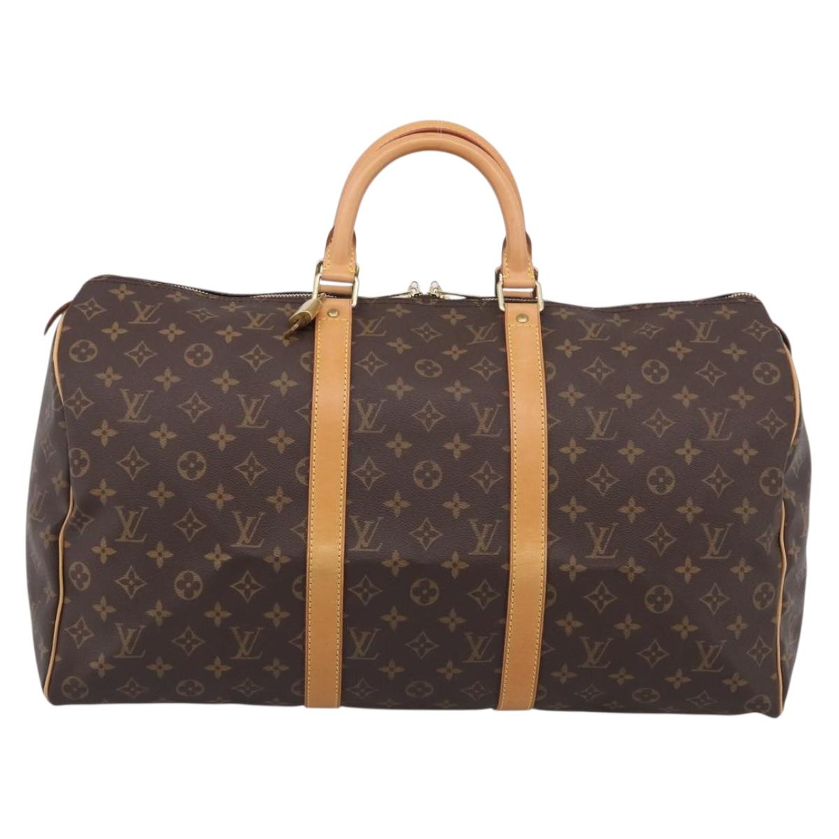 LOUIS VUITTON Monogram Keepall 50 Boston Bag M41426 LV Auth ep16558V