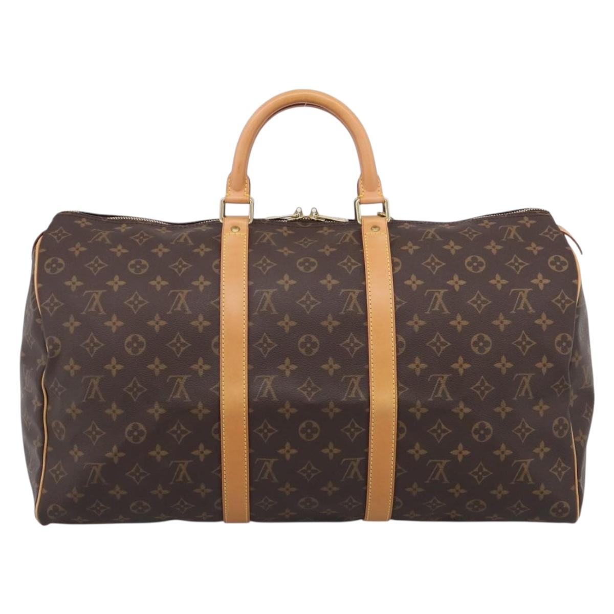 LOUIS VUITTON Monogram Keepall 50 Boston Bag M41426 LV Auth ep16558V