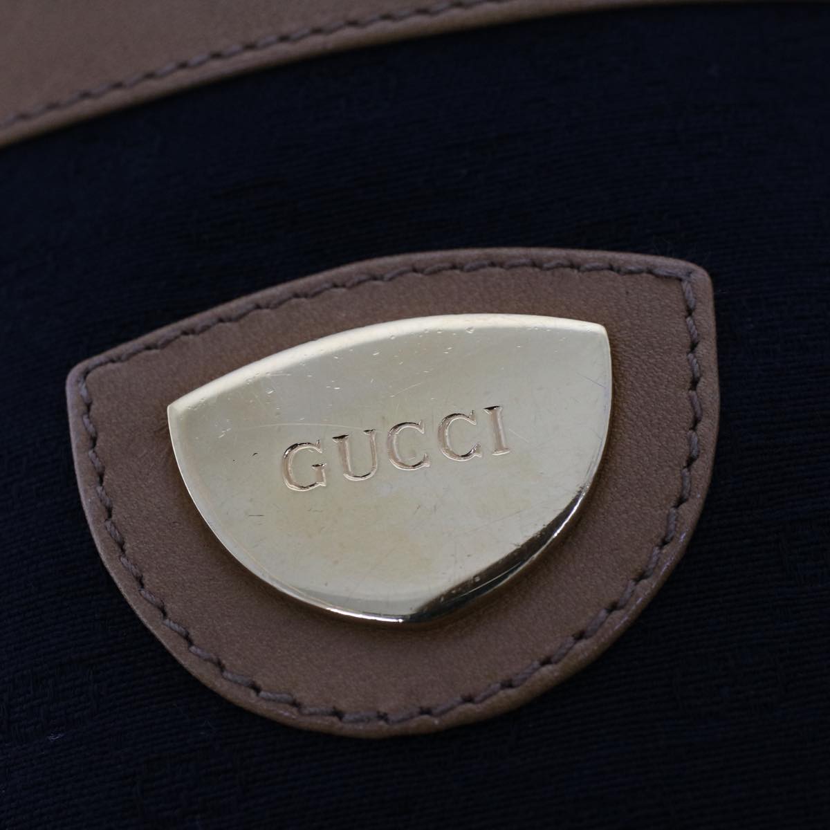 GUCCI Micro GG Canvas Shoulder Bag Black Brown 001 261 0952 Auth ep1658