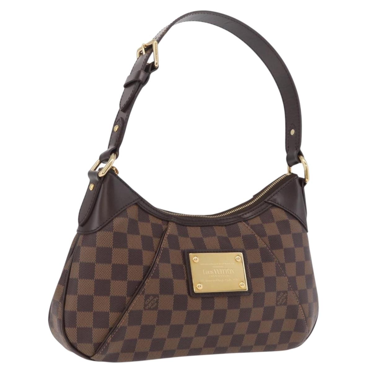 LOUIS VUITTON Damier Ebene Thames PM Shoulder Bag N48180 LV Auth ep16584V