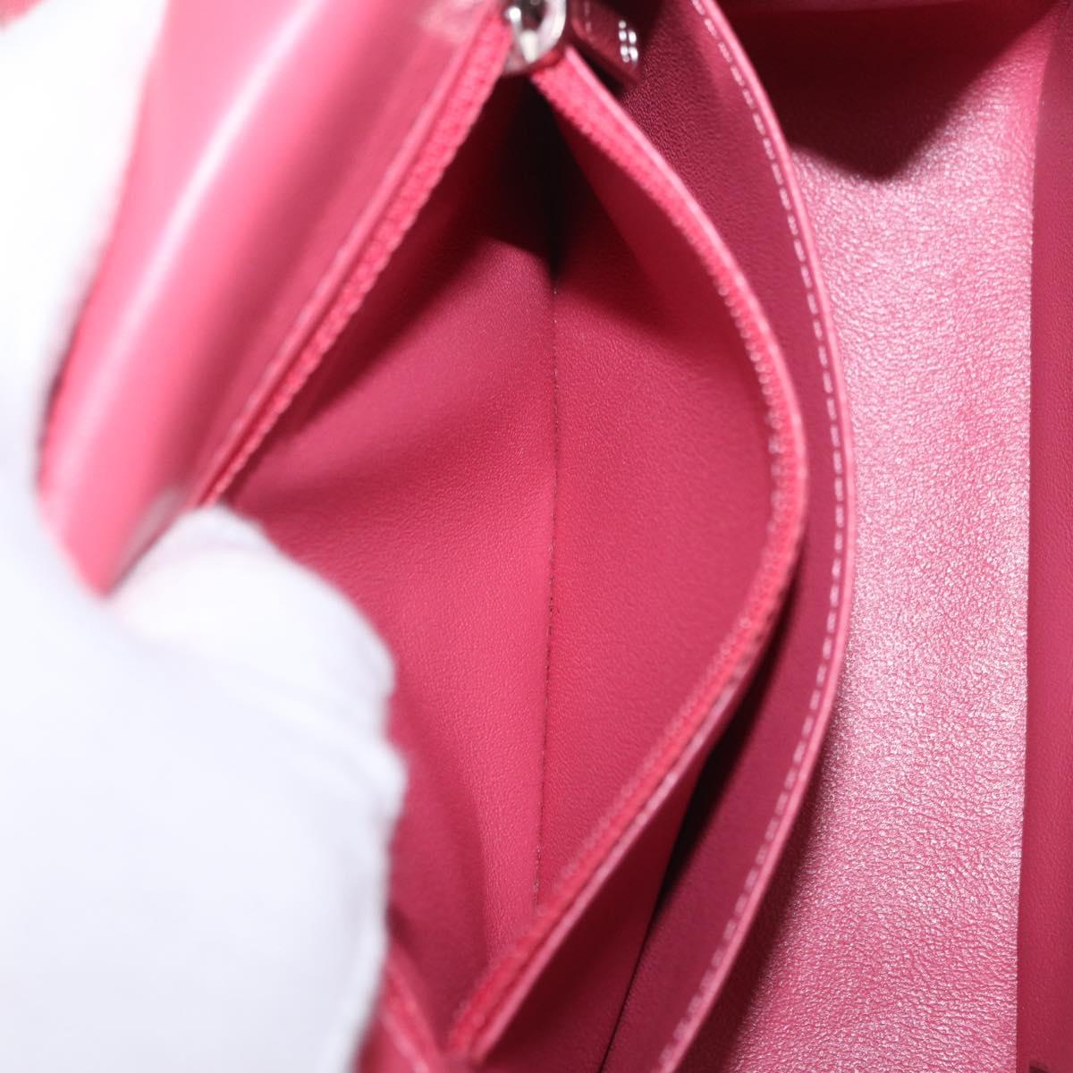 CHANEL Mini Matelasse 17 Chain Shoulder Bag Lamb Skin Pink Auth ep16597SAM