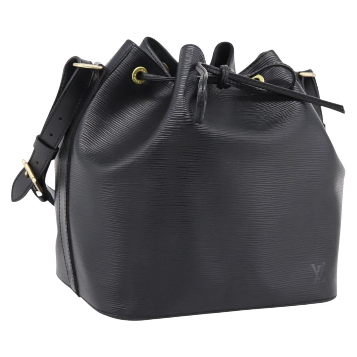 LOUIS VUITTON Epi Petit Noe Shoulder Bag Black M44102 LV Auth ep16601V
