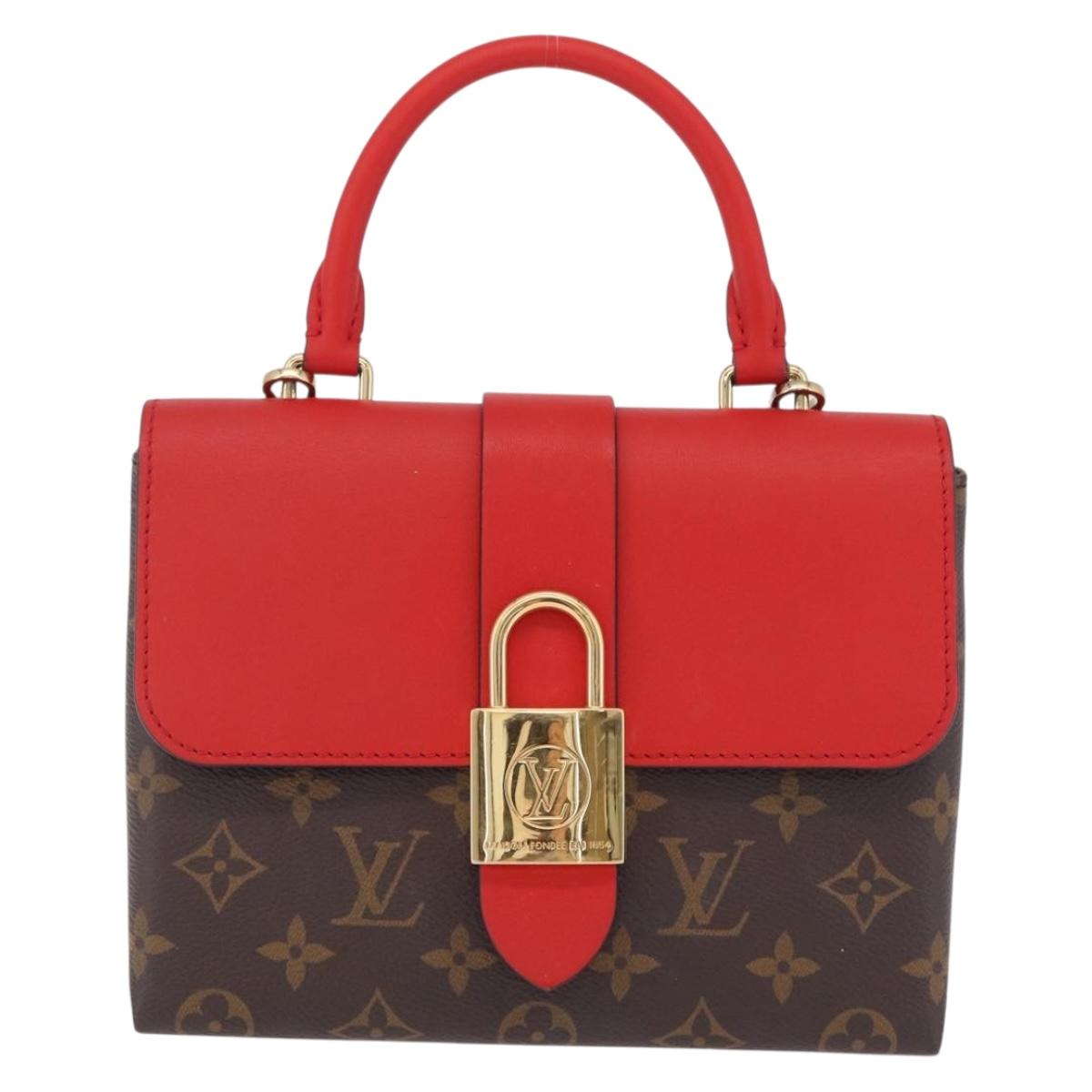 LOUIS VUITTON Monogram Rocky BB Hand Bag Red M44322 LV Auth ep16611M