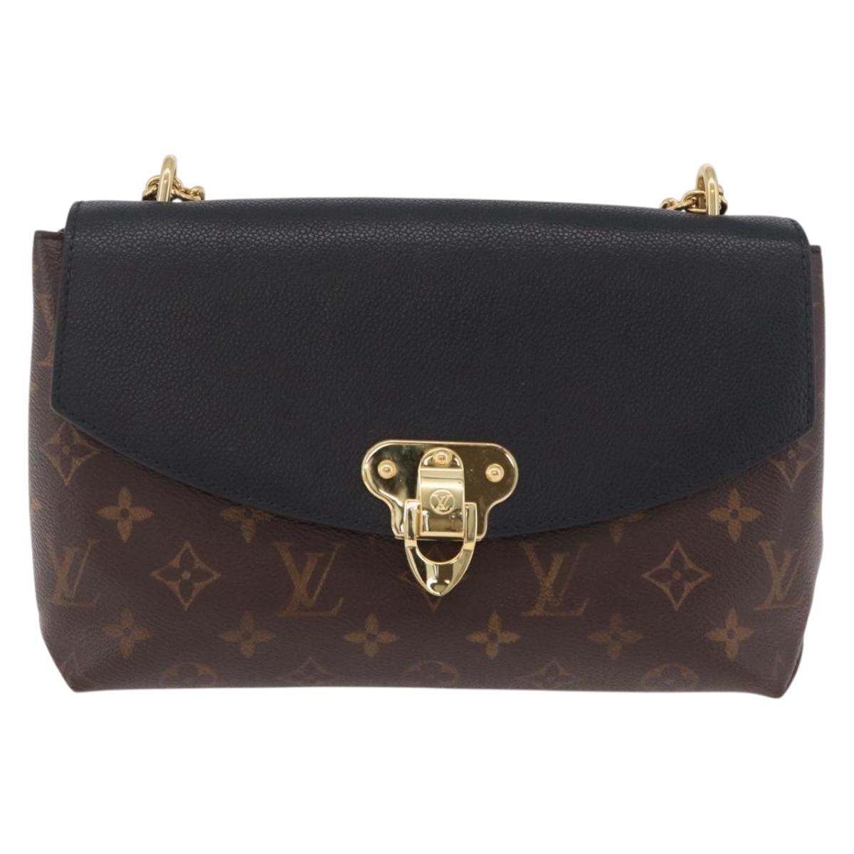 LOUIS VUITTON Monogram Sun Placide Shoulder Bag Black M43714 LV Auth ep16613V