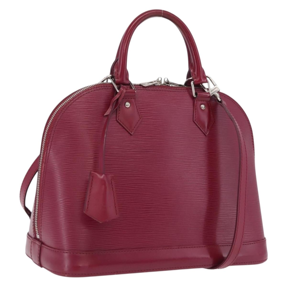 LOUIS VUITTON Epi Alma PM Hand Bag Fuchsia M40490 LV Auth ep16621A