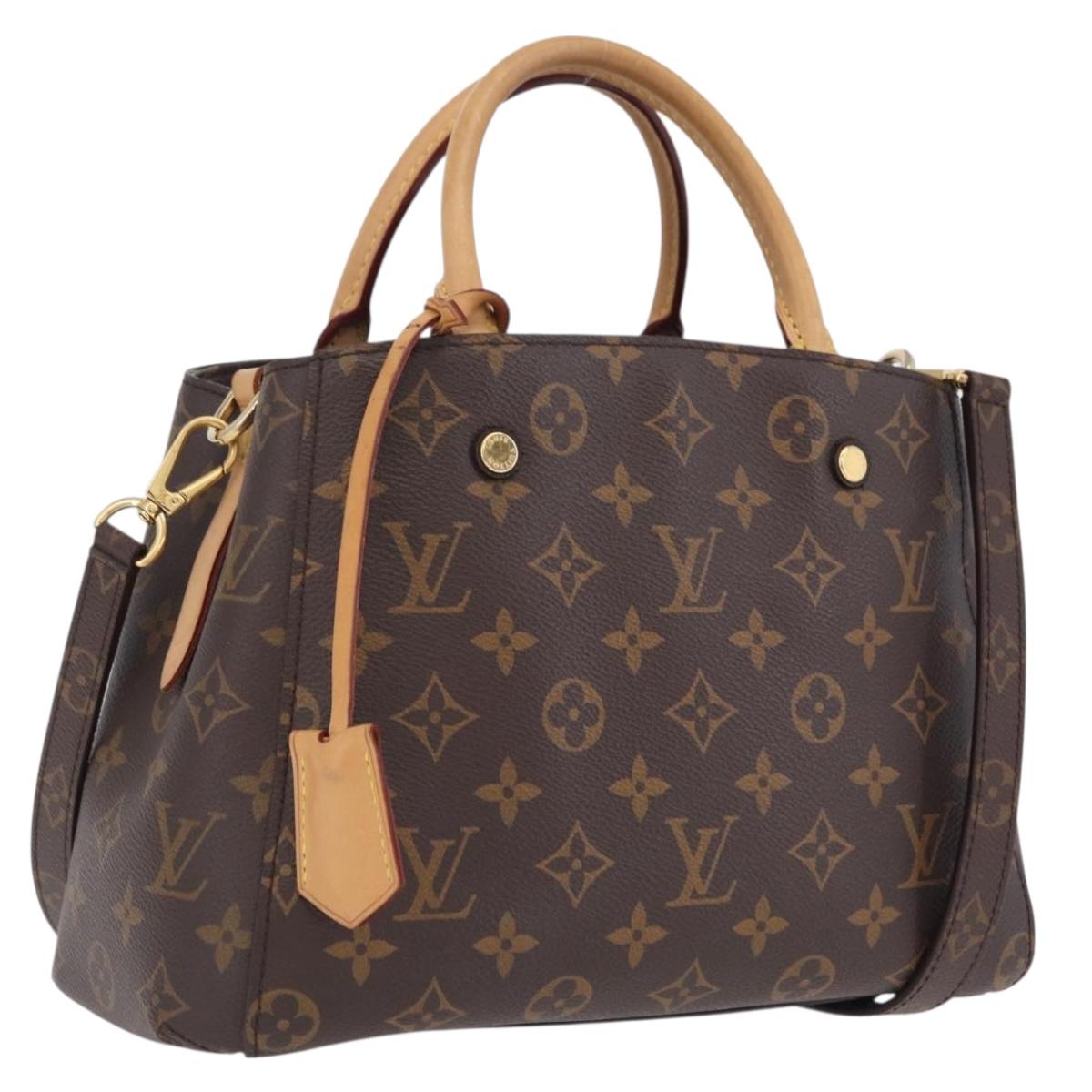 LOUIS VUITTON Monogram Montaigne BB Hand Bag 2way M41055 LV Auth ep16626V