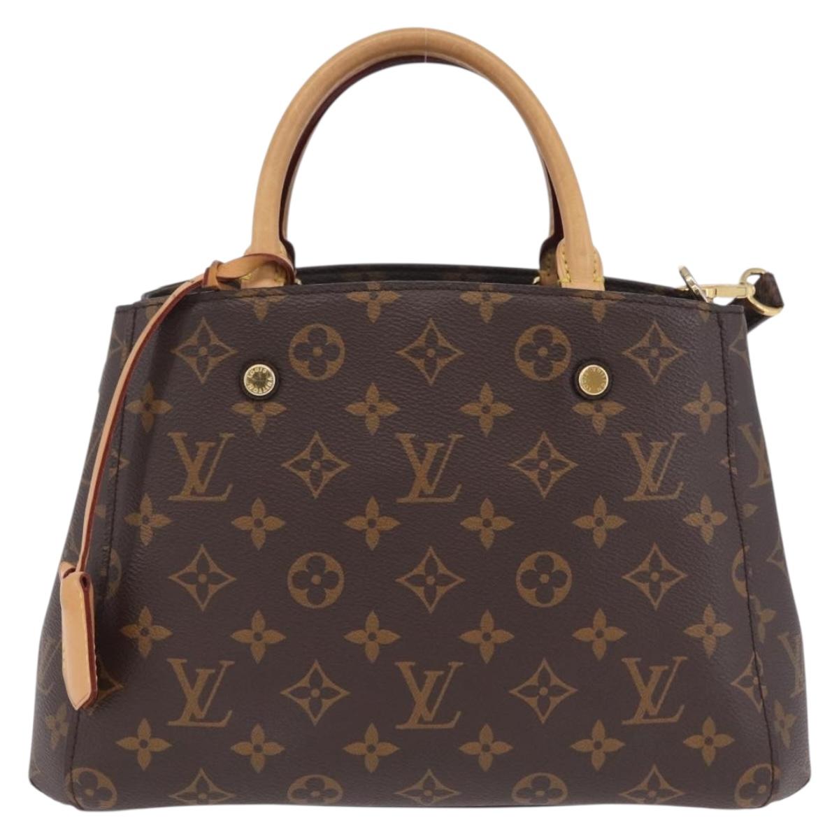 LOUIS VUITTON Monogram Montaigne BB Hand Bag 2way M41055 LV Auth ep16626V
