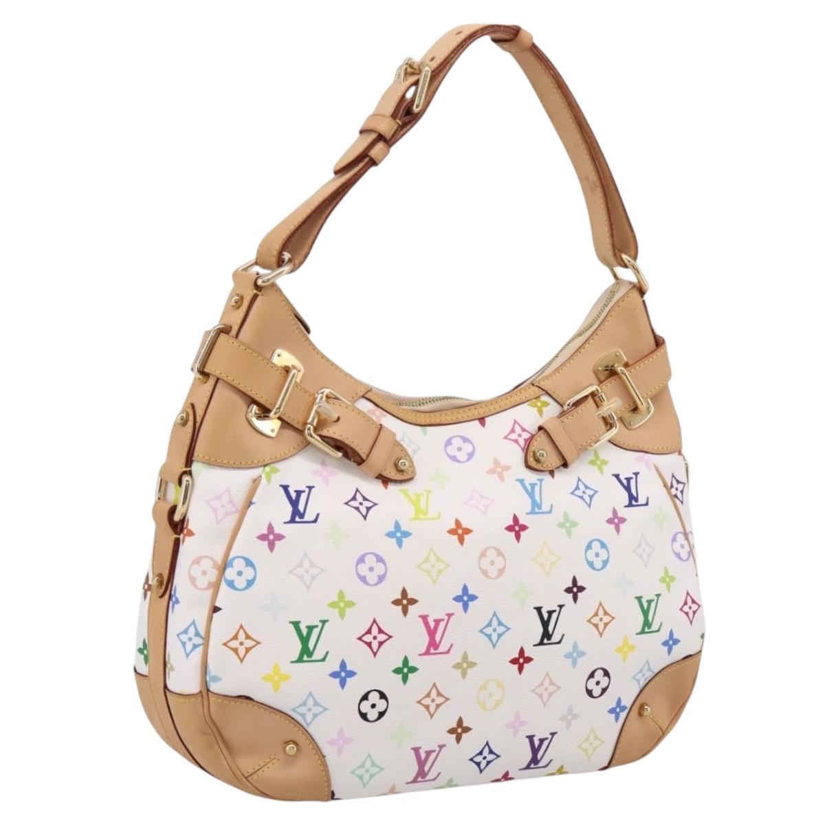 LOUIS VUITTON Monogram Multicolor Greta Hand Bag White M40195 LV Auth ep16627SAV