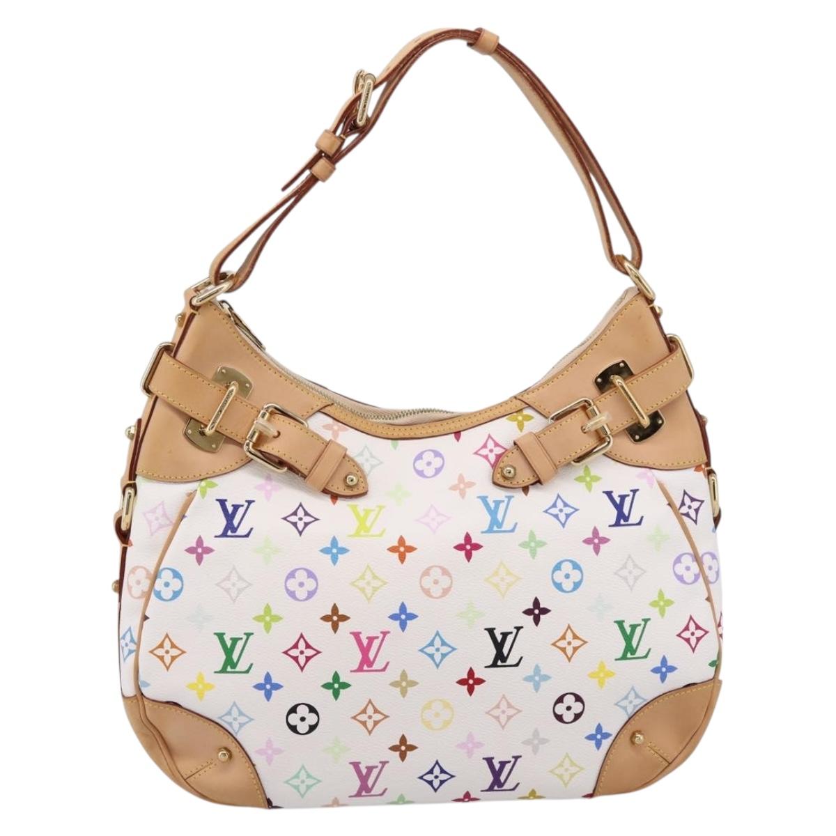 LOUIS VUITTON Monogram Multicolor Greta Hand Bag White M40195 LV Auth ep16627SAV