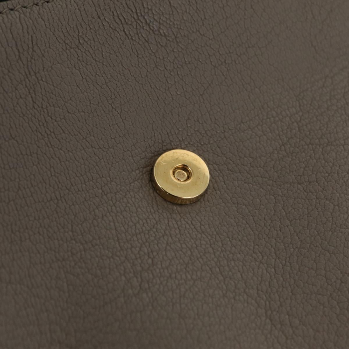 Balenciaga Classic Envelope Shoulder Bag Leather Beige Gold 390167 Auth ep16634M
