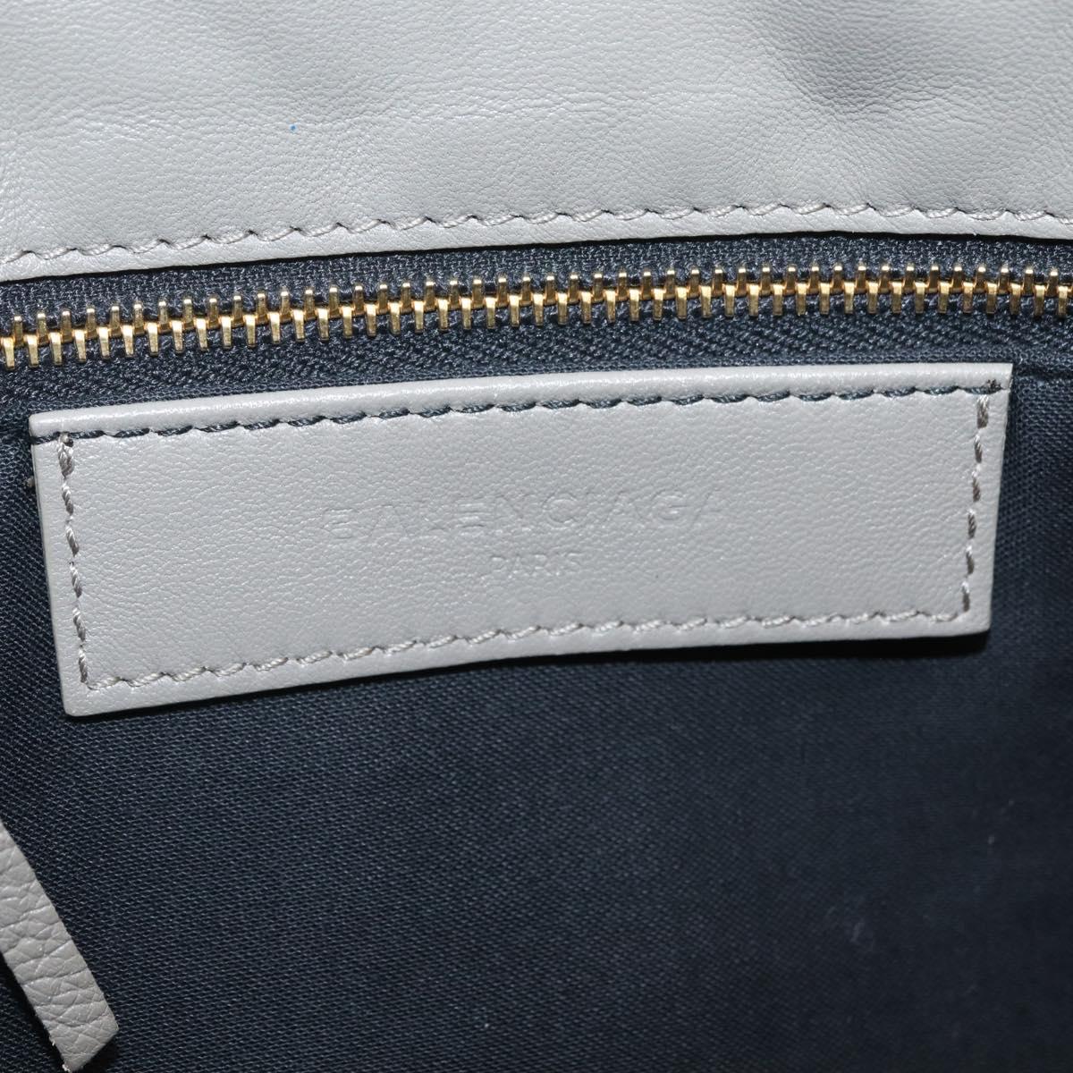Balenciaga Classic Envelope Shoulder Bag Leather Beige Gold 390167 Auth ep16634M