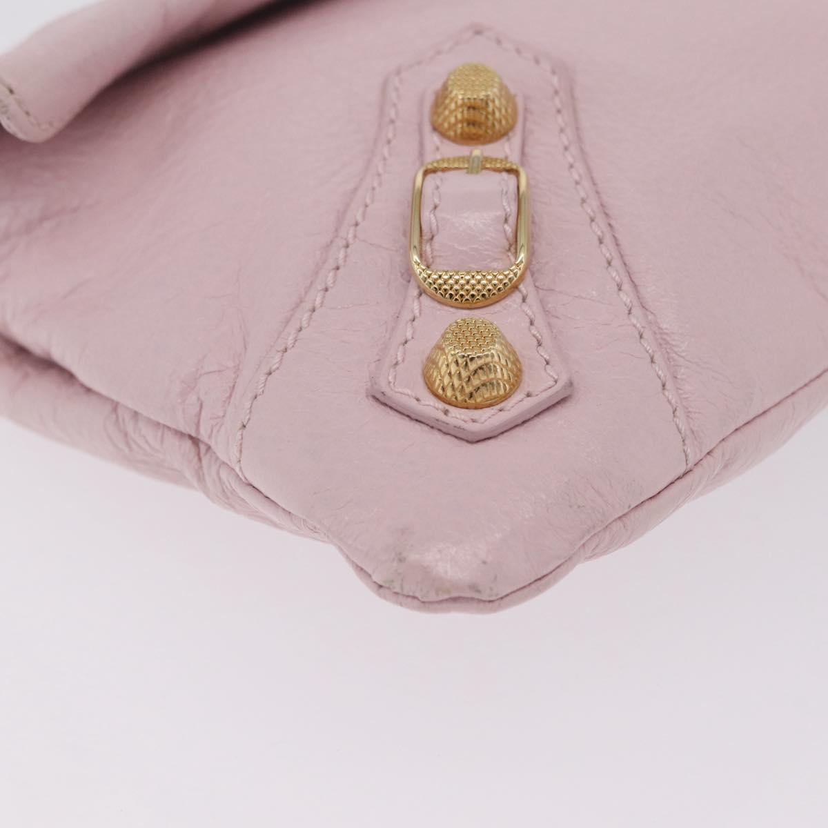 Balenciaga Giant Envelope Shoulder Bag Leather Pink Gold 327079 Auth ep16635M