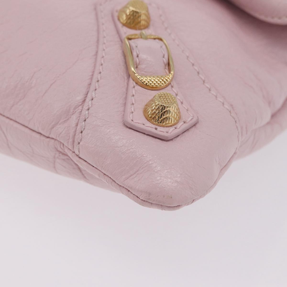 Balenciaga Giant Envelope Shoulder Bag Leather Pink Gold 327079 Auth ep16635M