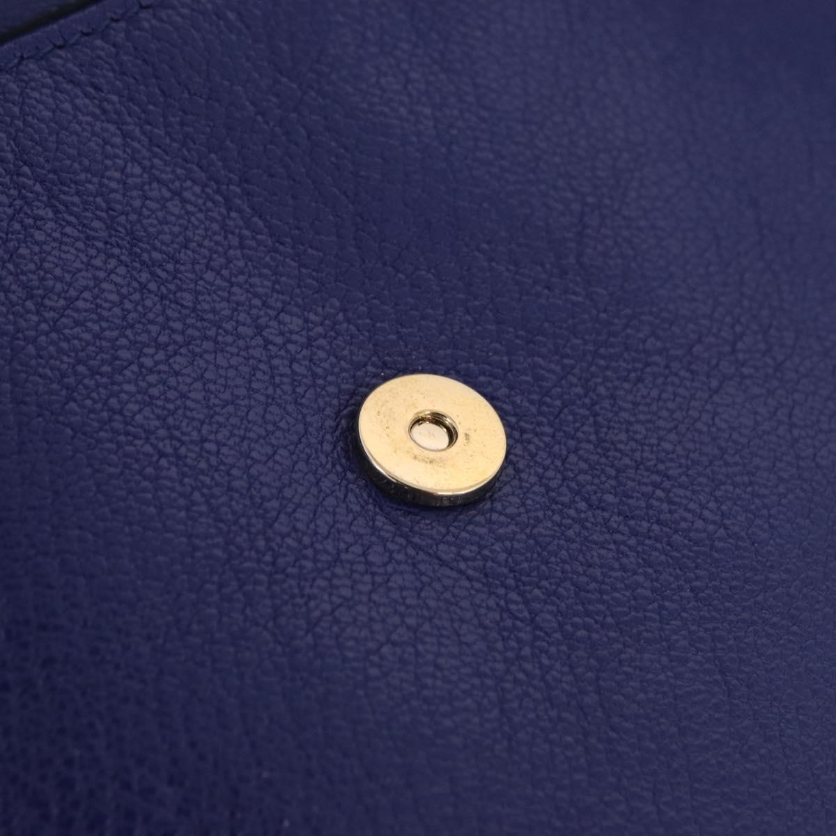 Balenciaga Classic Envelope Shoulder Bag Leather Blue 319376 Auth ep16636M