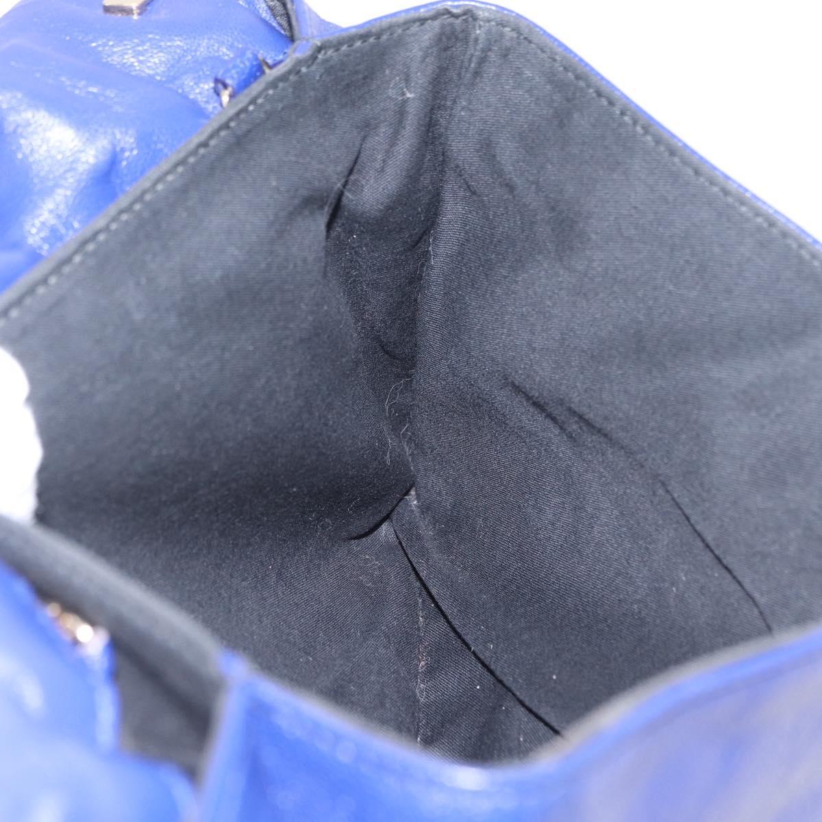 Balenciaga Classic Envelope Shoulder Bag Leather Blue 319376 Auth ep16636M