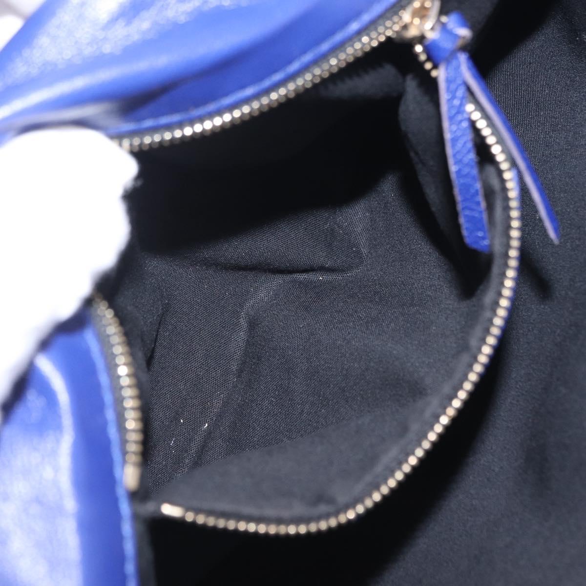 Balenciaga Classic Envelope Shoulder Bag Leather Blue 319376 Auth ep16636M