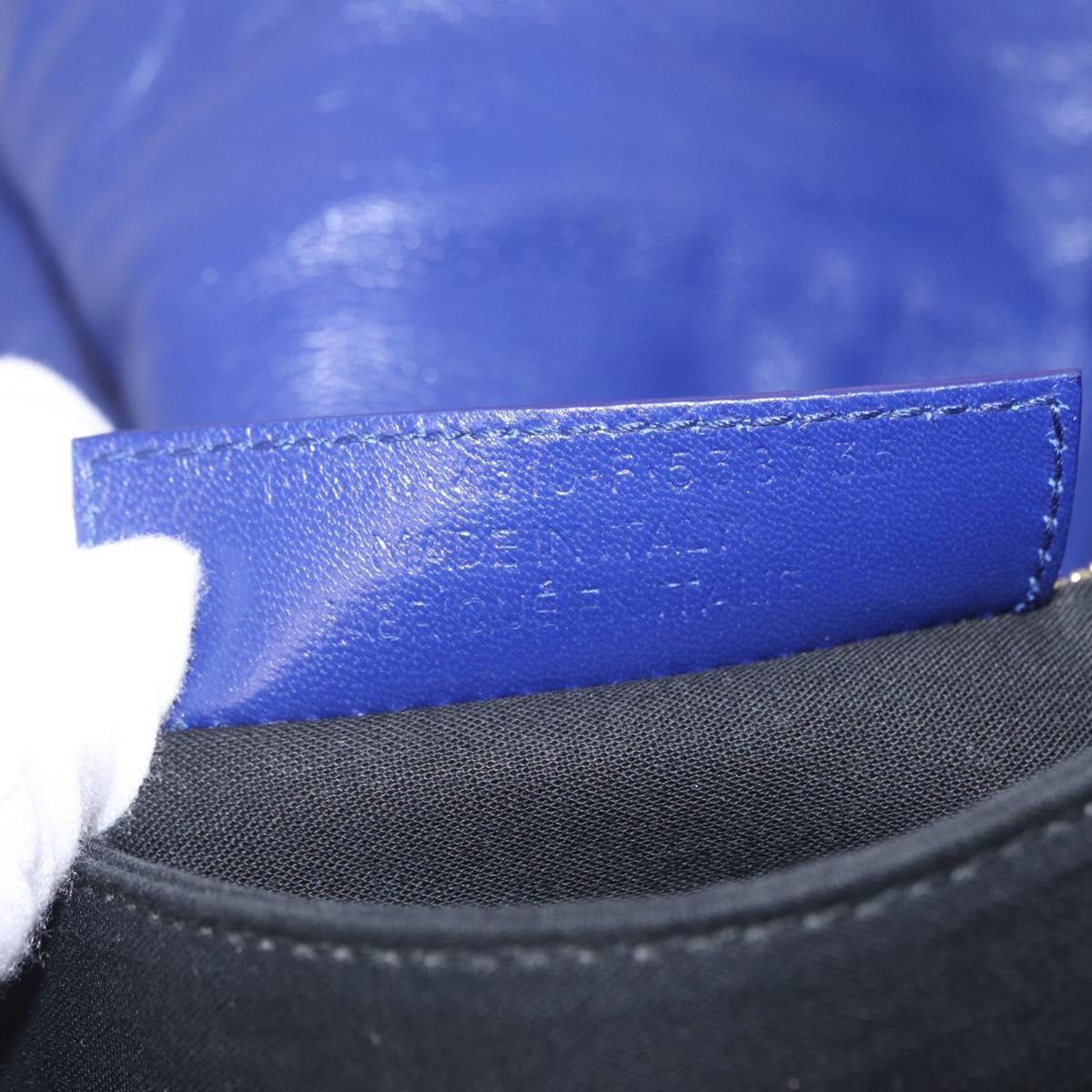 Balenciaga Classic Envelope Shoulder Bag Leather Blue 319376 Auth ep16636M