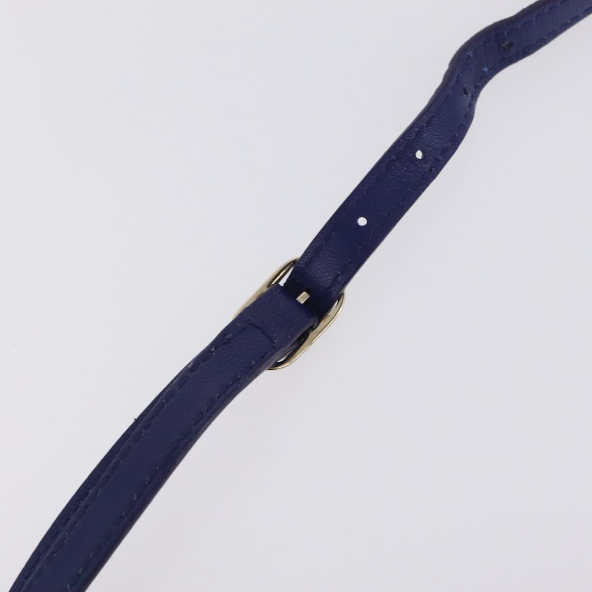Balenciaga Classic Envelope Shoulder Bag Leather Blue 319376 Auth ep16636M