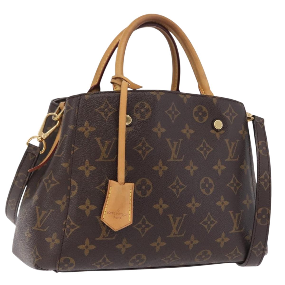 LOUIS VUITTON Monogram Montaigne BB Hand Bag 2way M41055 LV Auth ep16643V