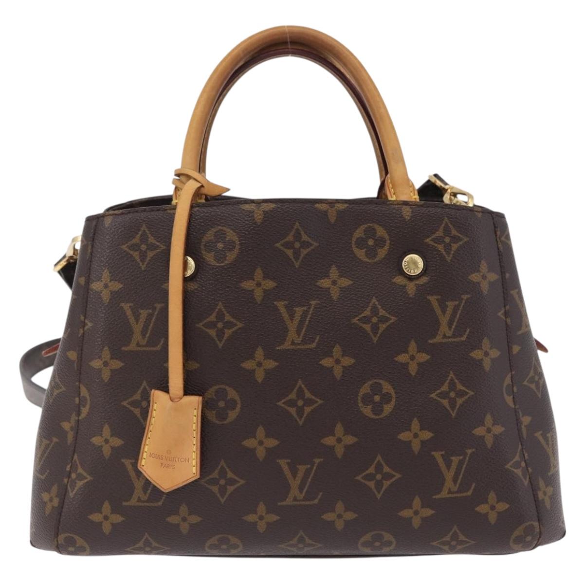 LOUIS VUITTON Monogram Montaigne BB Hand Bag 2way M41055 LV Auth ep16643V