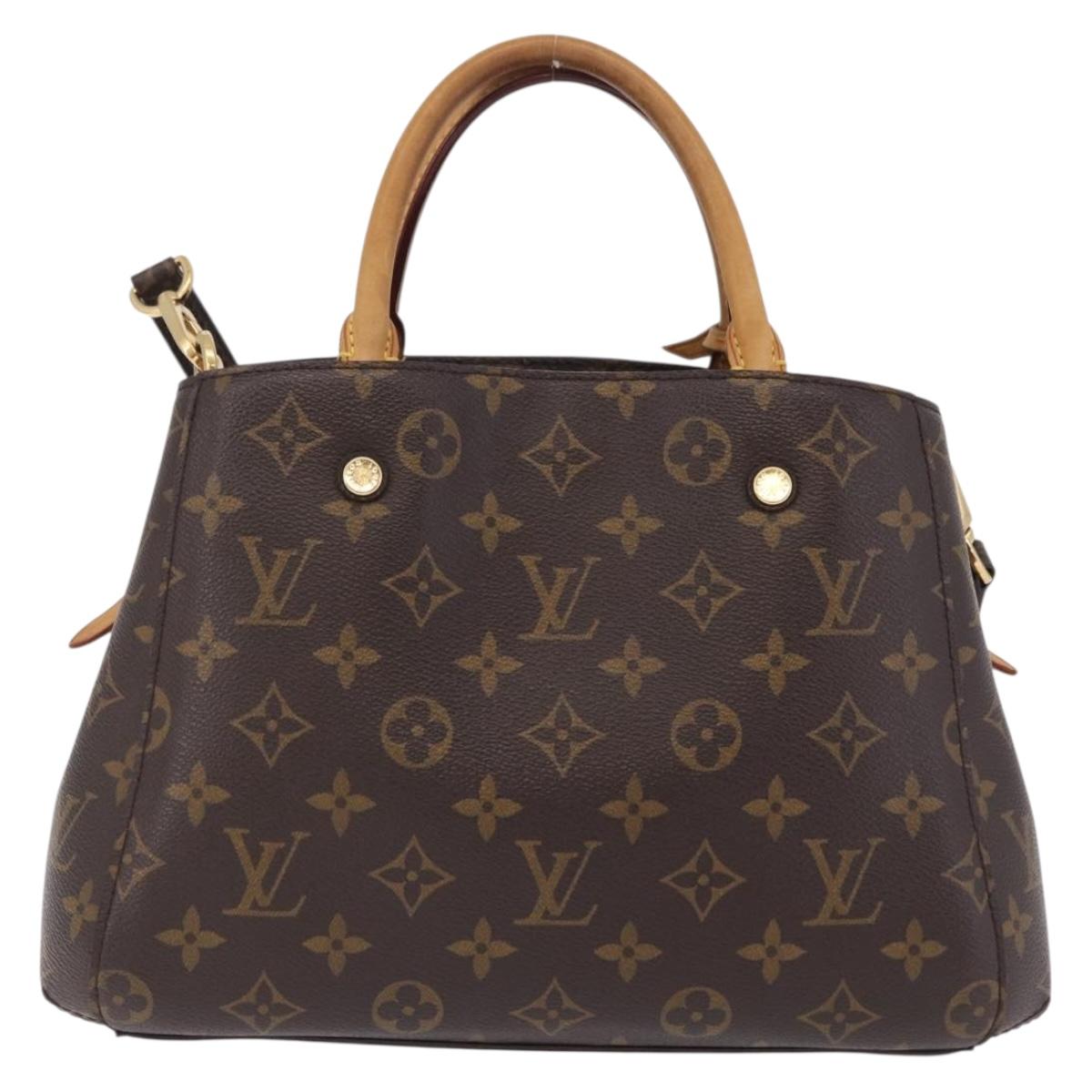 LOUIS VUITTON Monogram Montaigne BB Hand Bag 2way M41055 LV Auth ep16643V