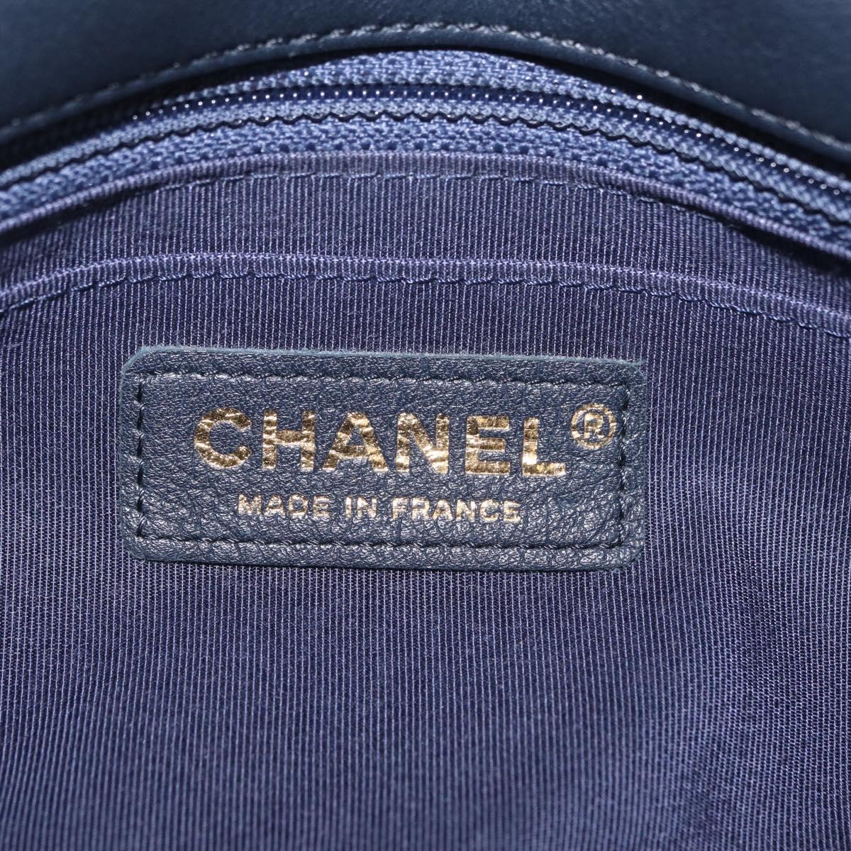 CHANEL Chain Shoulder Bag Knit Purple Gold Tone Paris-Hamburg Auth ep16644SAM