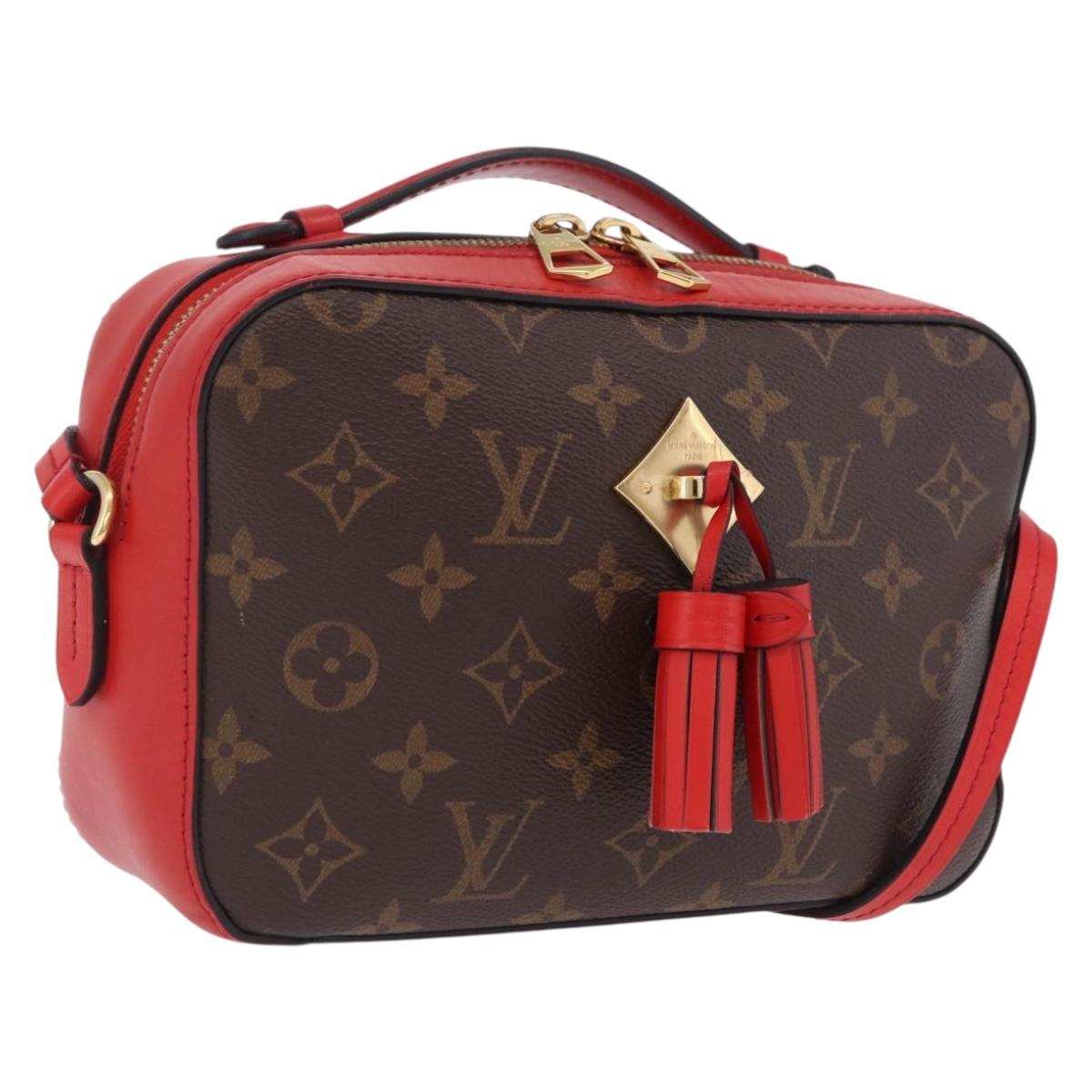 LOUIS VUITTON Monogram Saintonge Shoulder Bag Red M43556 LV Auth ep16654M