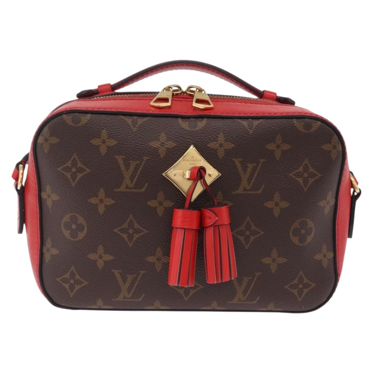LOUIS VUITTON Monogram Saintonge Shoulder Bag Red M43556 LV Auth ep16654M