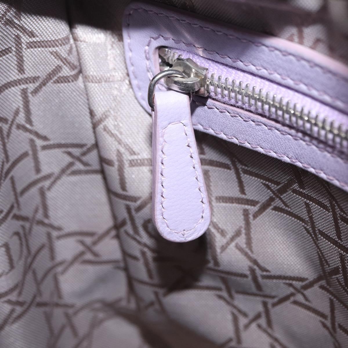 Christian Dior Lady Dior Canage Hand Bag Lamb Skin 2way Purple Auth ep16659SAM