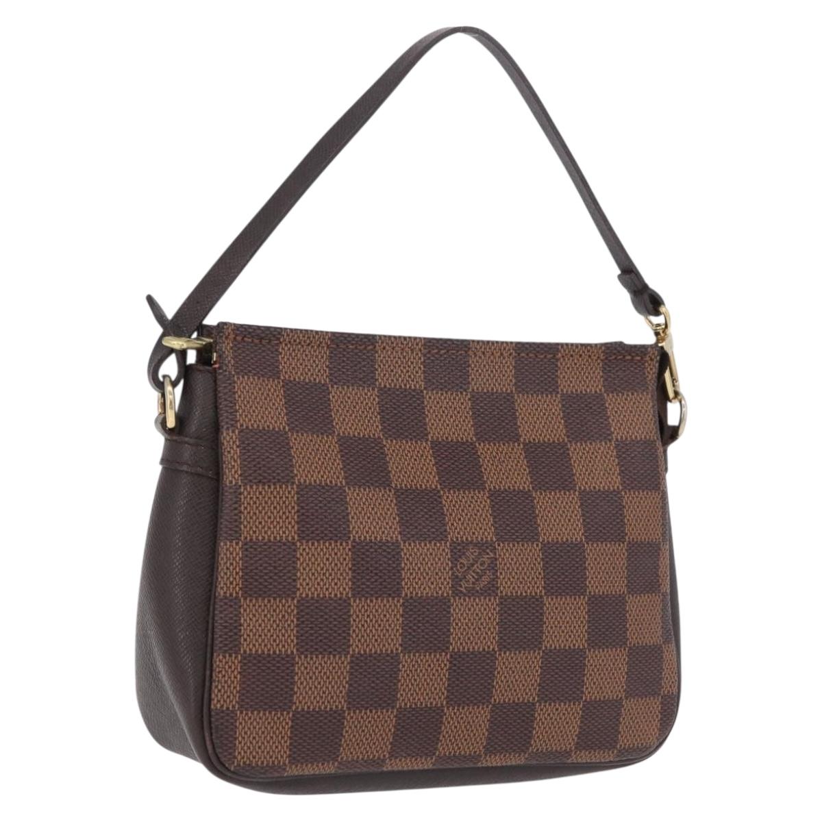 LOUIS VUITTON Damier Ebene Trousse Make Up Pouch N51982 LV Auth ep16661A
