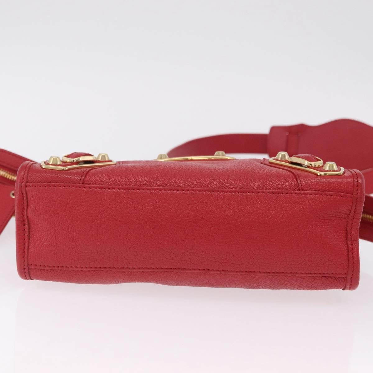 Balenciaga Classic Metal Edge Mini City Hand Bag Leather 390160 Auth ep16663M
