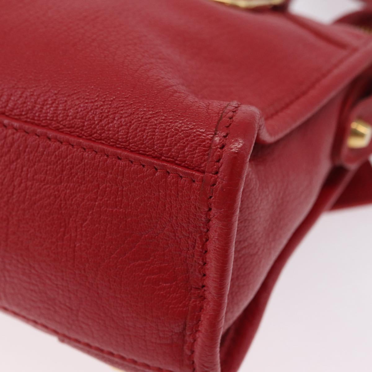 Balenciaga Classic Metal Edge Mini City Hand Bag Leather 390160 Auth ep16663M