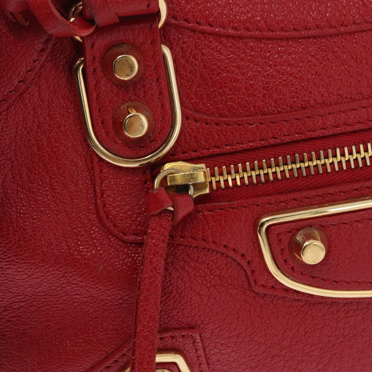Balenciaga Classic Metal Edge Mini City Hand Bag Leather 390160 Auth ep16663M