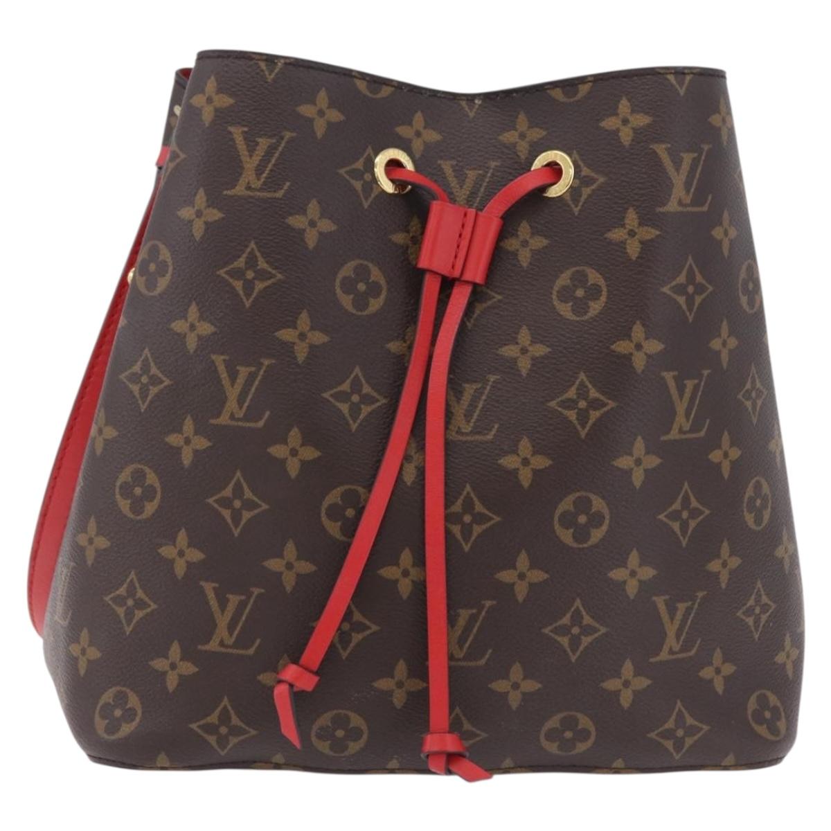 LOUIS VUITTON Monogram Neonoe Shoulder Bag Red M44021 LV Auth ep16666M