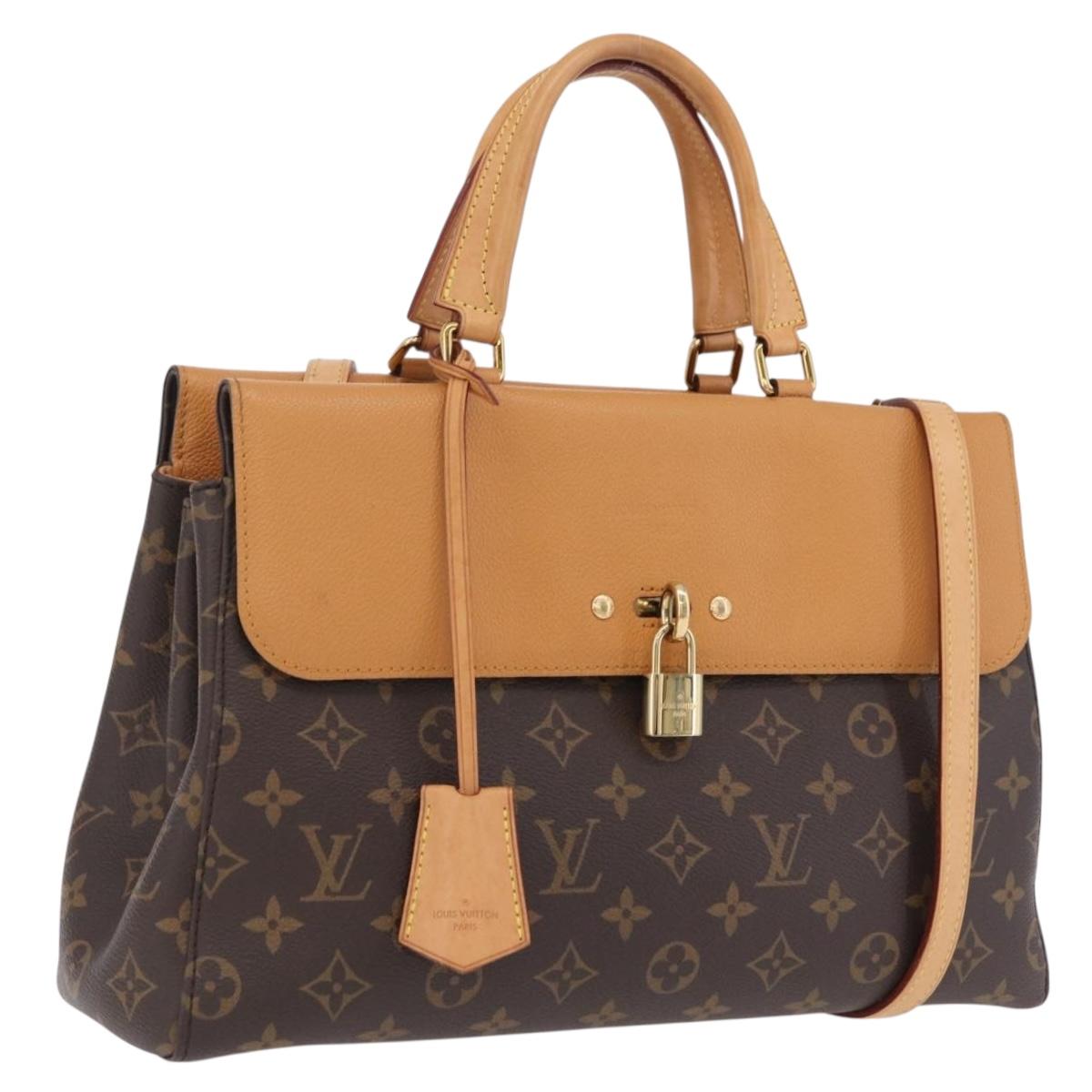 LOUIS VUITTON Monogram Venus Hand Bag 2way Beige M43450 LV Auth ep16683M