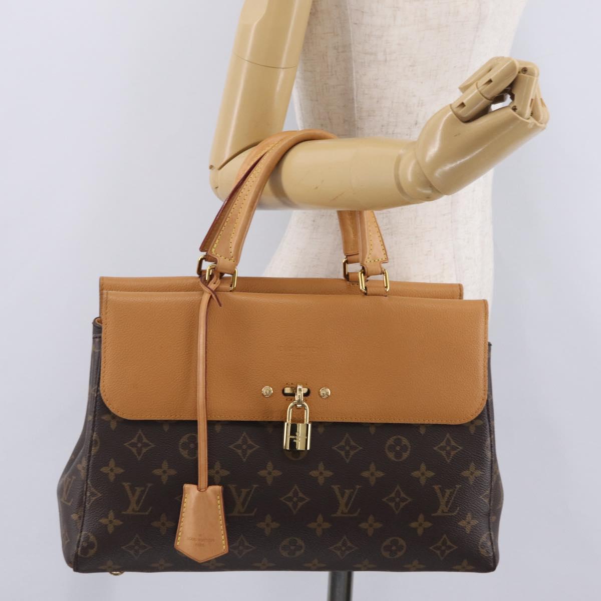 LOUIS VUITTON Monogram Venus Hand Bag 2way Beige M43450 LV Auth ep16683M