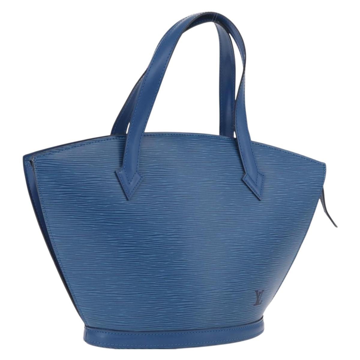 LOUIS VUITTON Epi Saint Jacques Hand Bag Blue M52265 LV Auth ep16684V