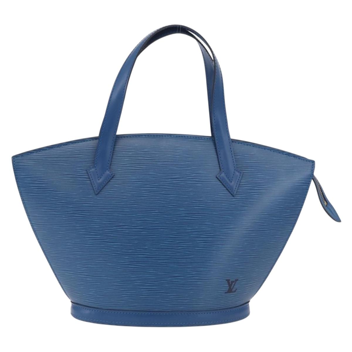 LOUIS VUITTON Epi Saint Jacques Hand Bag Blue M52265 LV Auth ep16684V