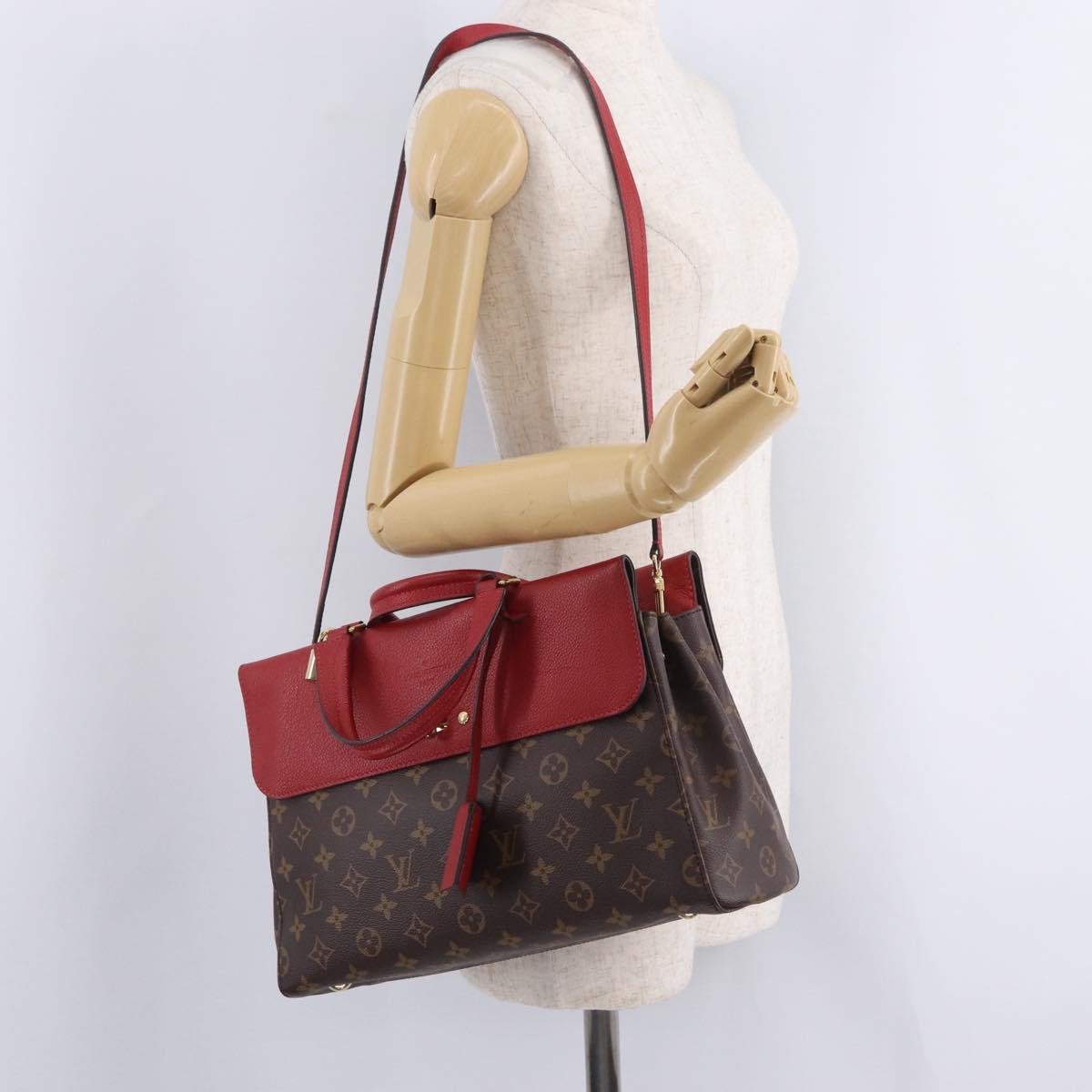 LOUIS VUITTON Monogram Venus Hand Bag Red M42413 LV Auth ep16685M
